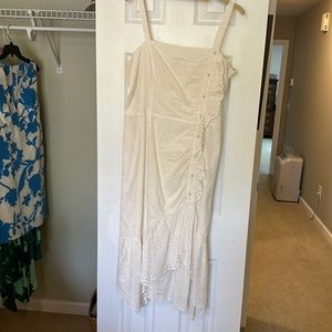 White eyelet Parker dress